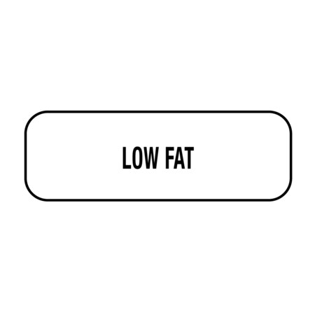 Low Fat Label 1/2 X 1-1/2